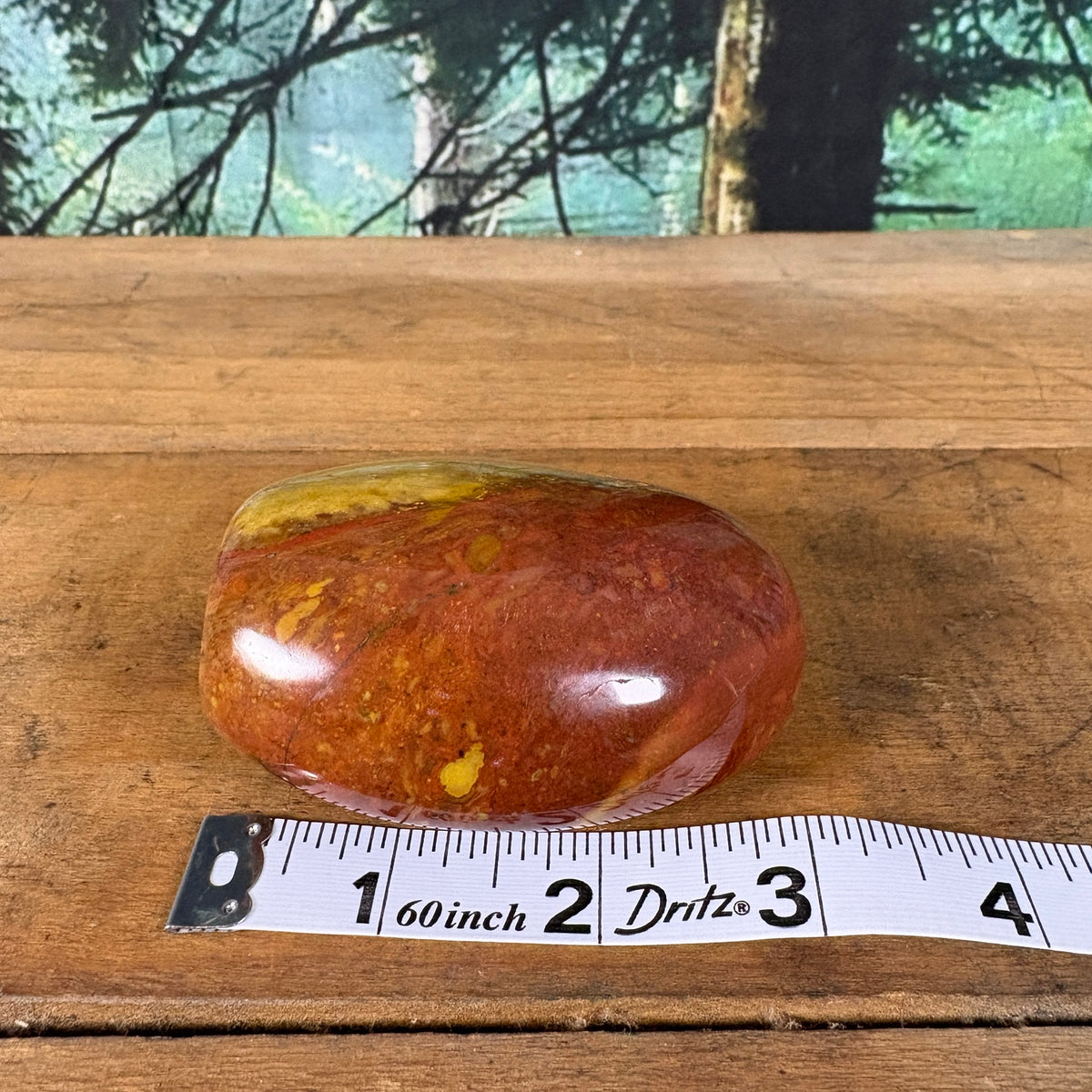 Mookaite Jasper freeform length measurement