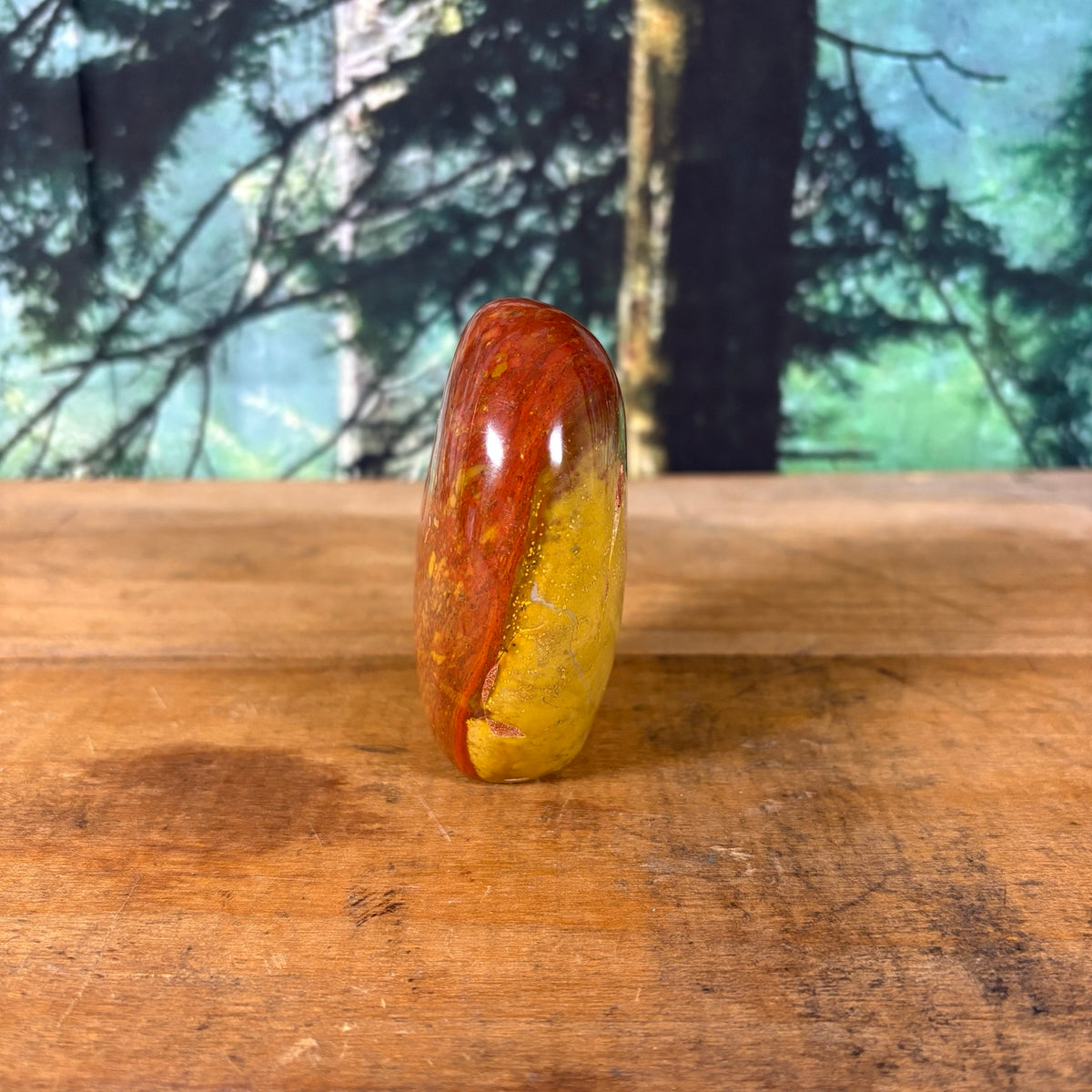 Mookaite Jasper freeform opposite side view
