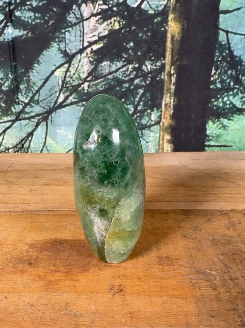 Dark green fluorite freeform, 15 oz – view 2