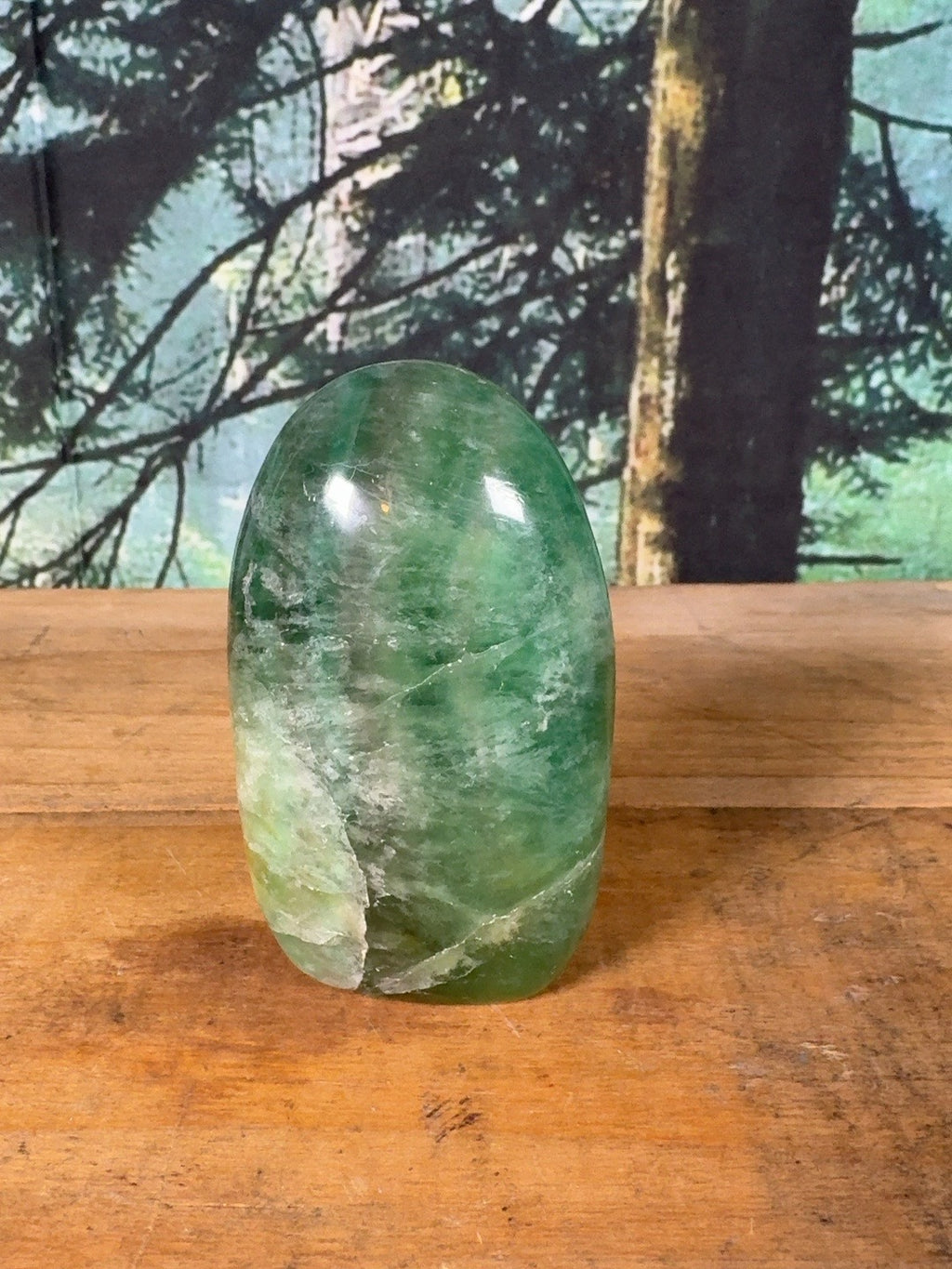 Dark green fluorite freeform, 15 oz – view 3