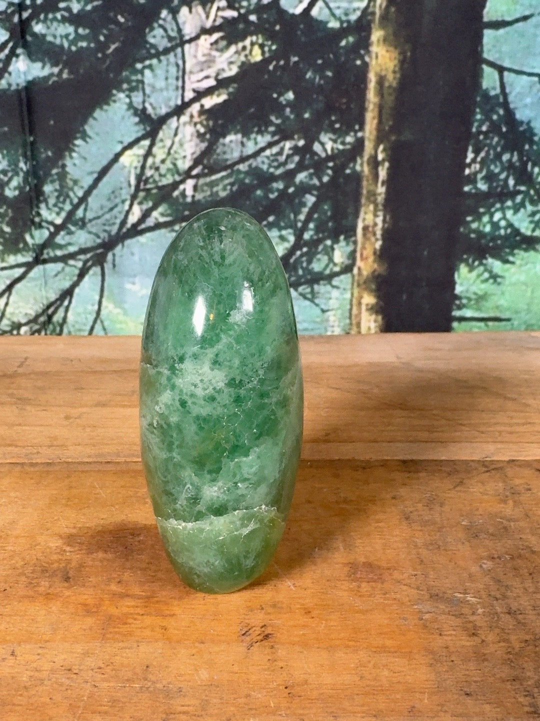 Dark green fluorite freeform, 15 oz – view 4