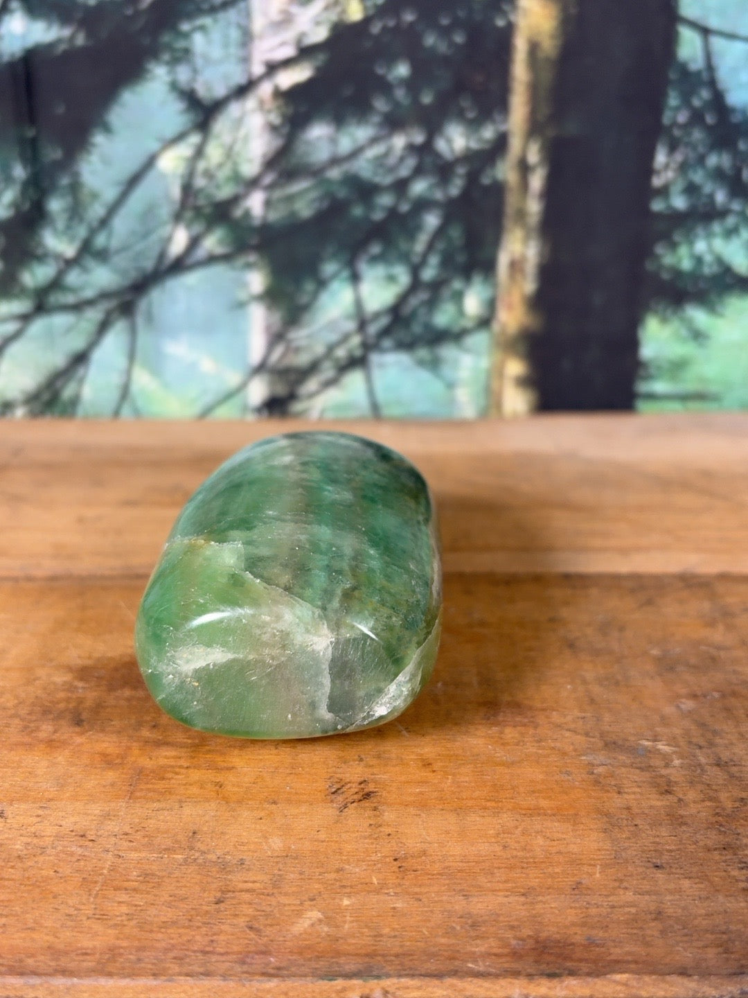 Dark green fluorite freeform, 15 oz – view 6