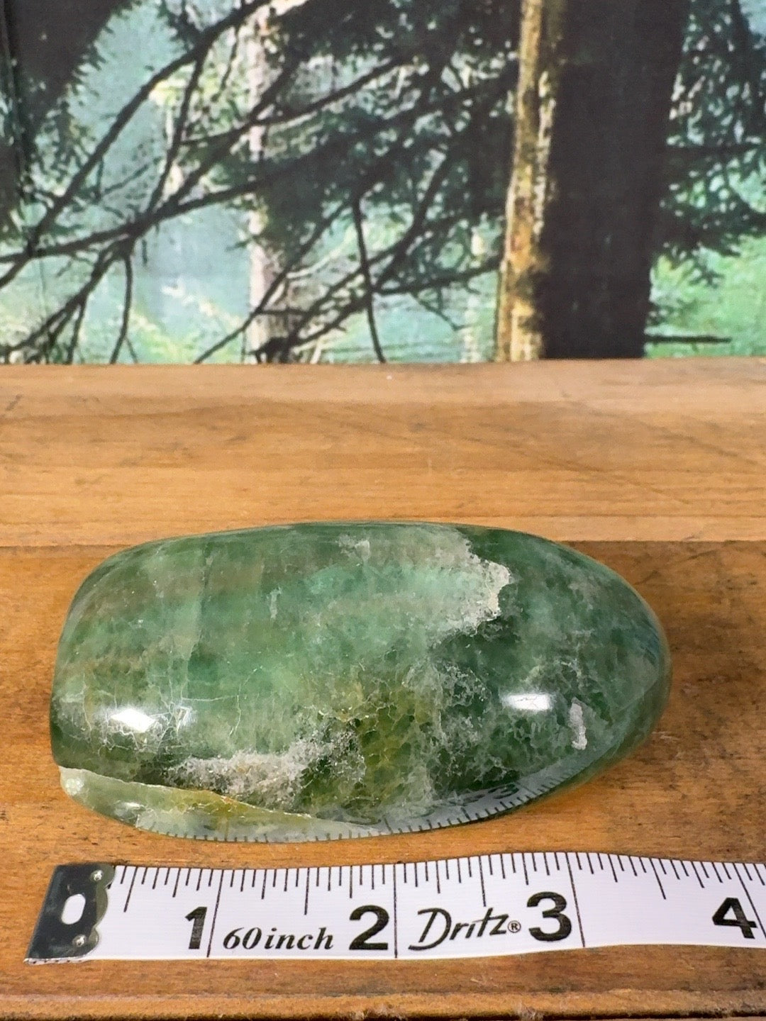 Dark green fluorite freeform, 15 oz – view 7