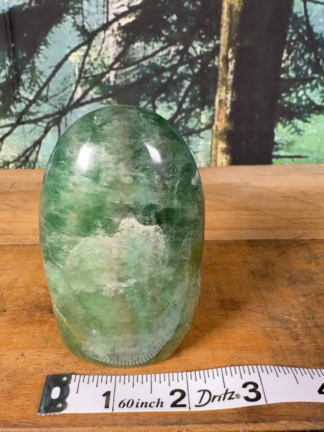 Dark green fluorite freeform, 15 oz – view 8