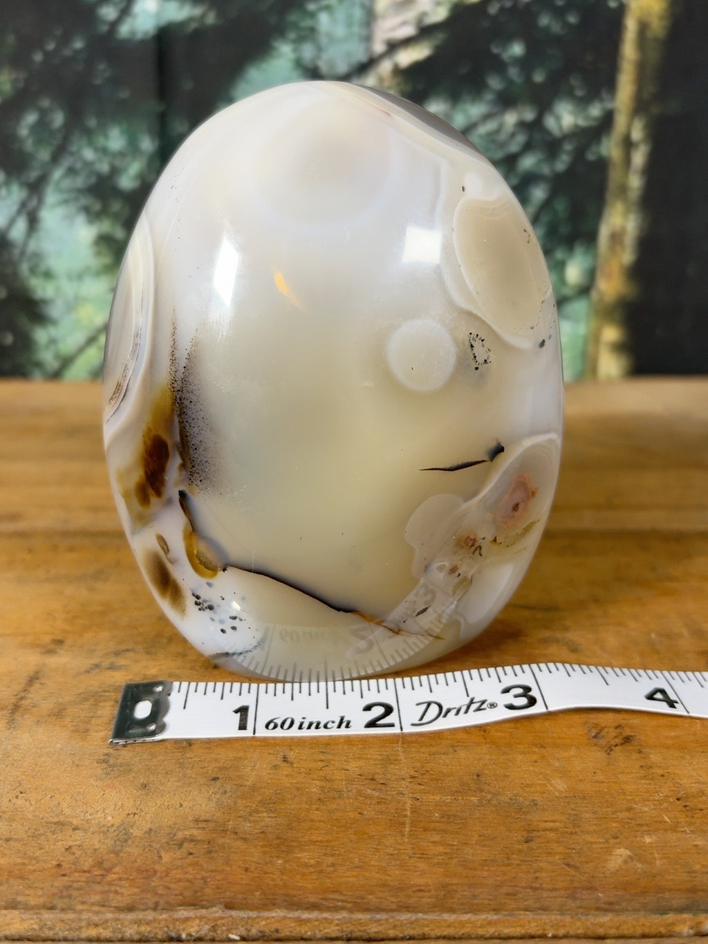 Large dendritic agate freeform 1 lb 11.6 oz, view 7 of 9
