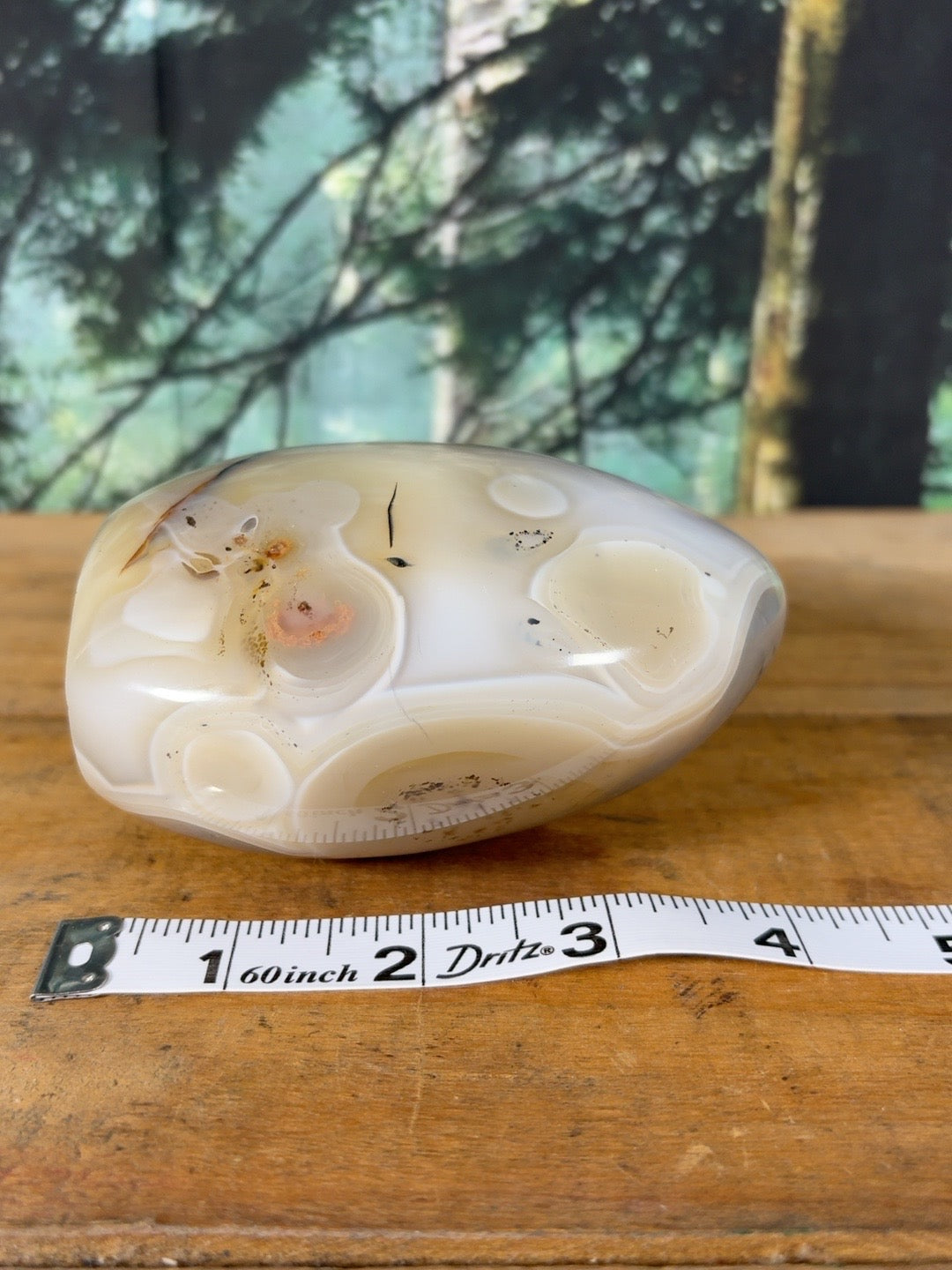 Large dendritic agate freeform 1 lb 11.6 oz, view 8 of 9