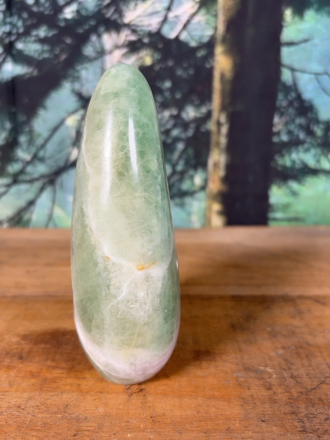 Green fluorite banded freeform, 1 lb 8.1 oz – view 4