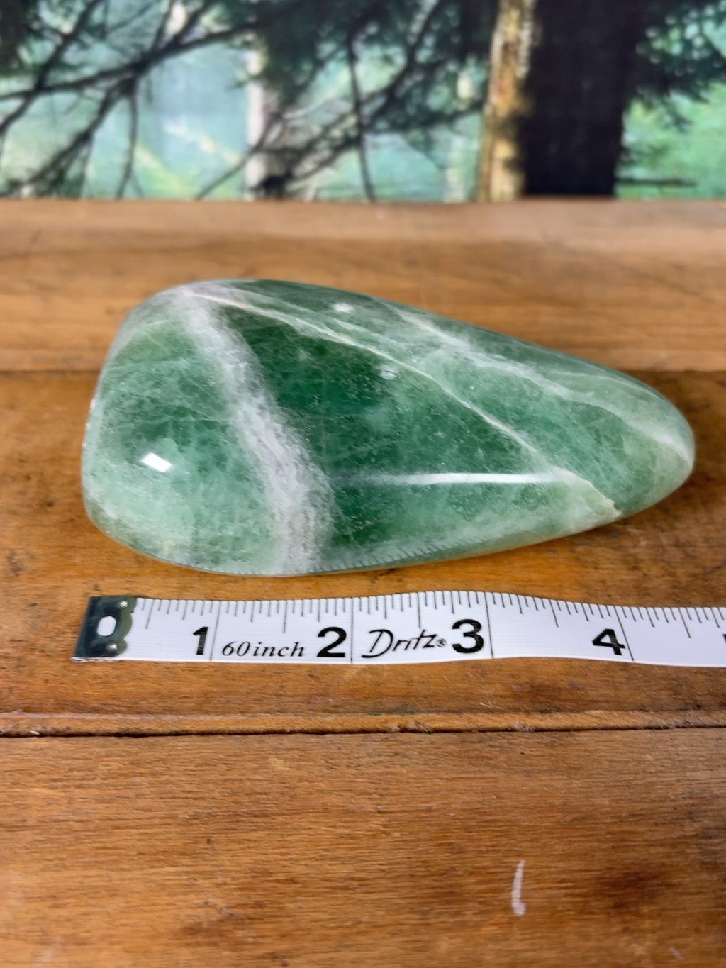 Green fluorite banded freeform, 1 lb 8.1 oz – view 7