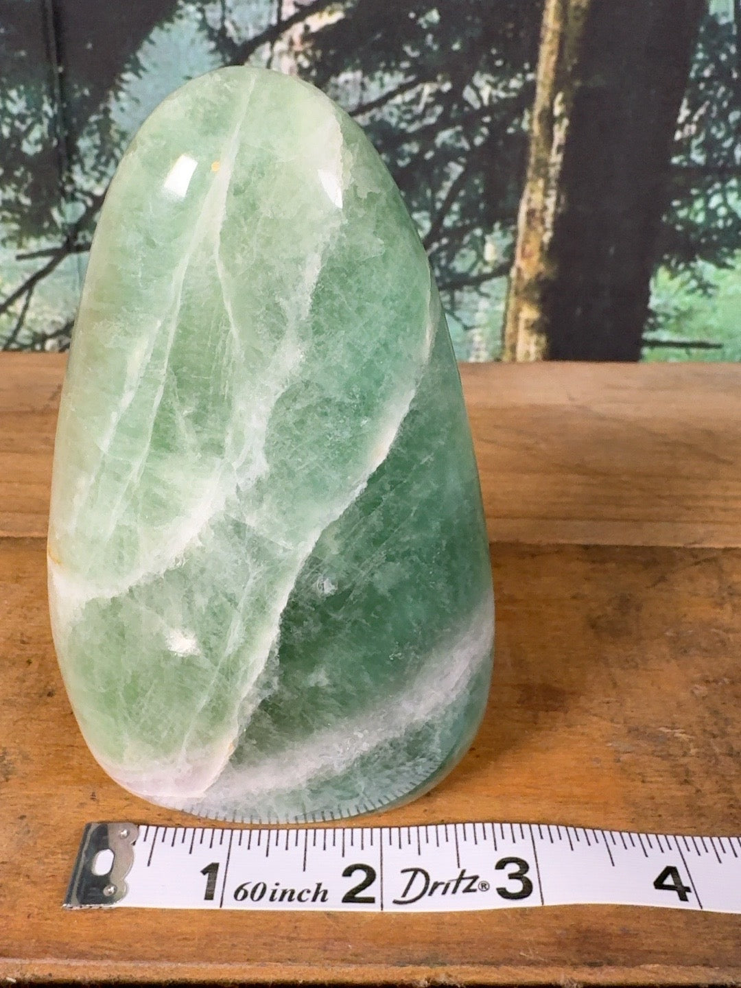 Green fluorite banded freeform, 1 lb 8.1 oz – view 8