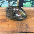 Rainbow flash labradorite freeform with pink blue green and gold flash