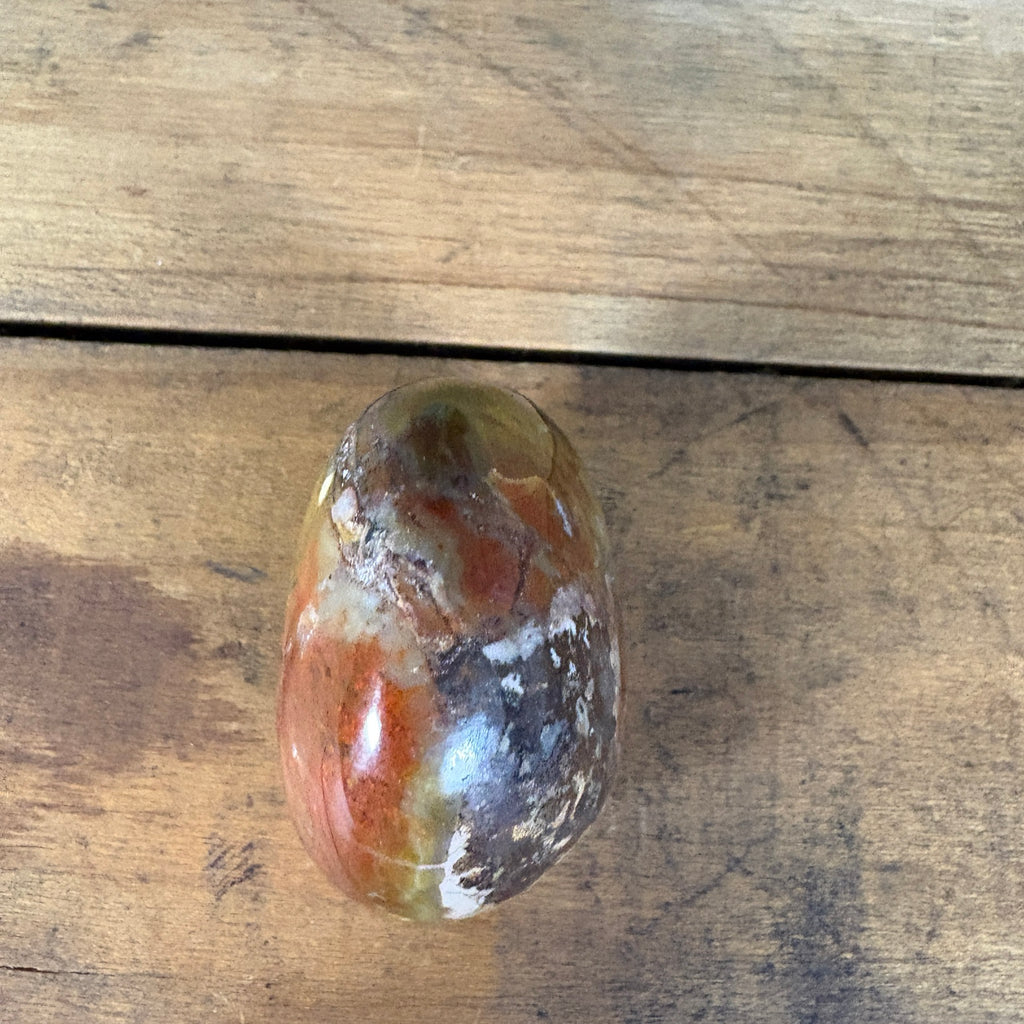Mookaite jasper freeform top and side view