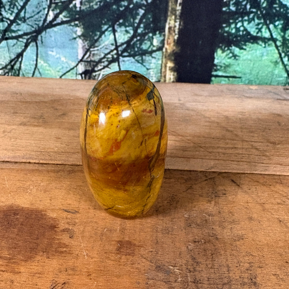 Mookaite jasper freeform side view
