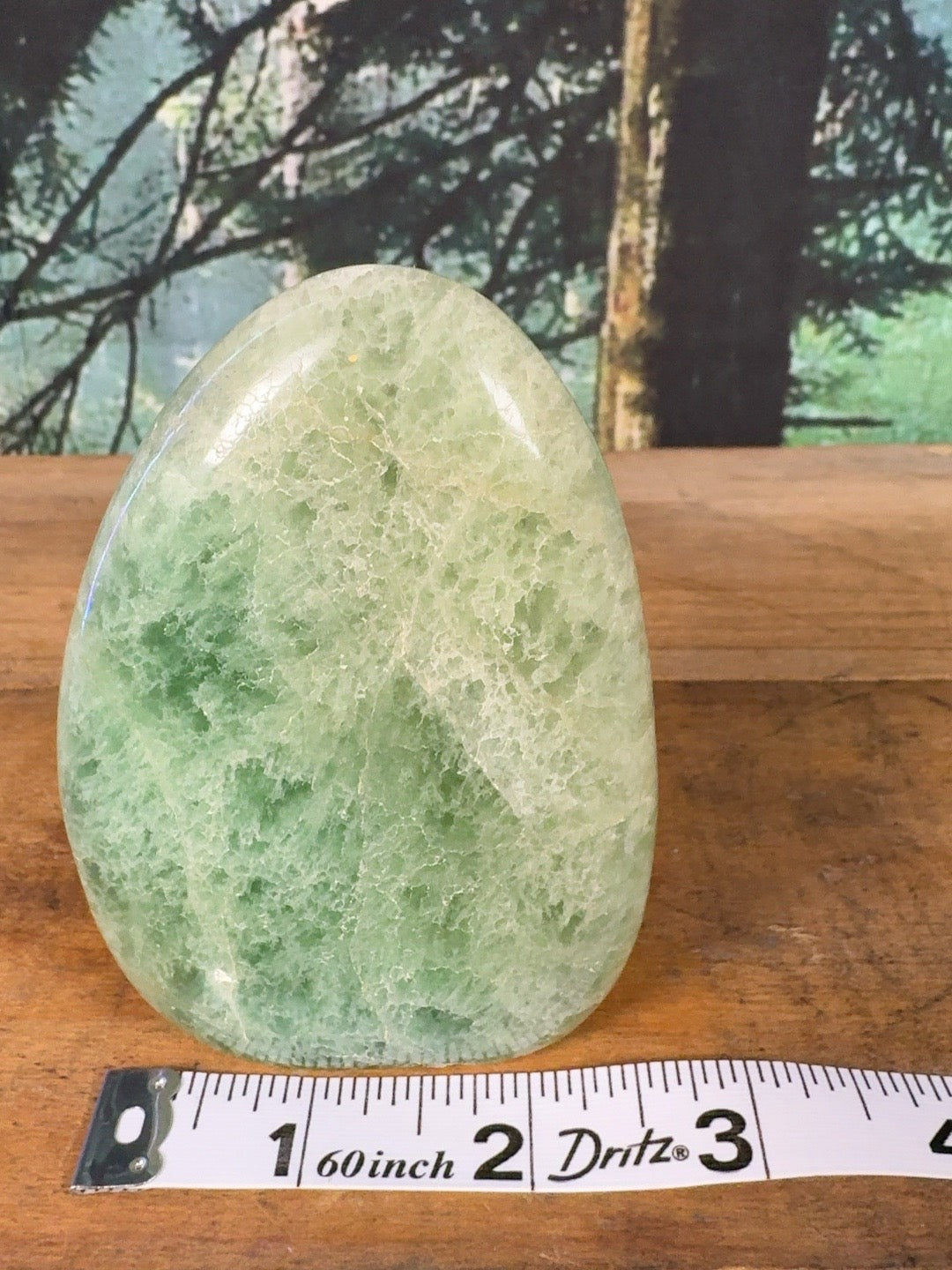 Pale green fluorite freeform, 13.7 oz – view 7