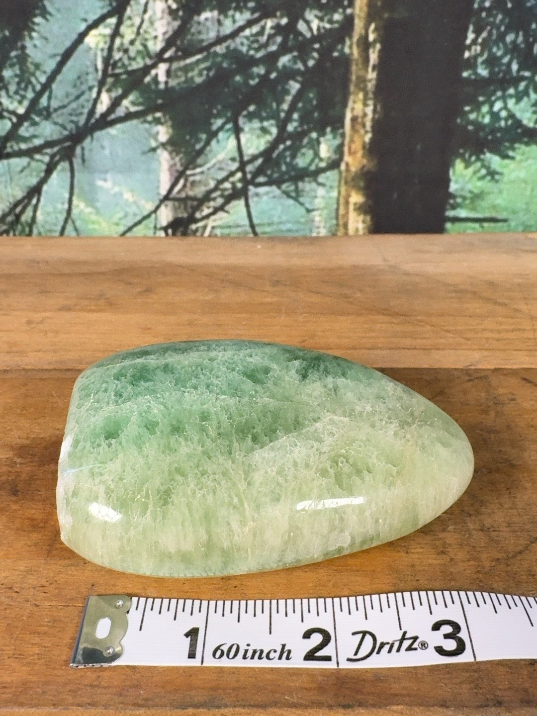 Pale green fluorite freeform, 13.7 oz – view 8