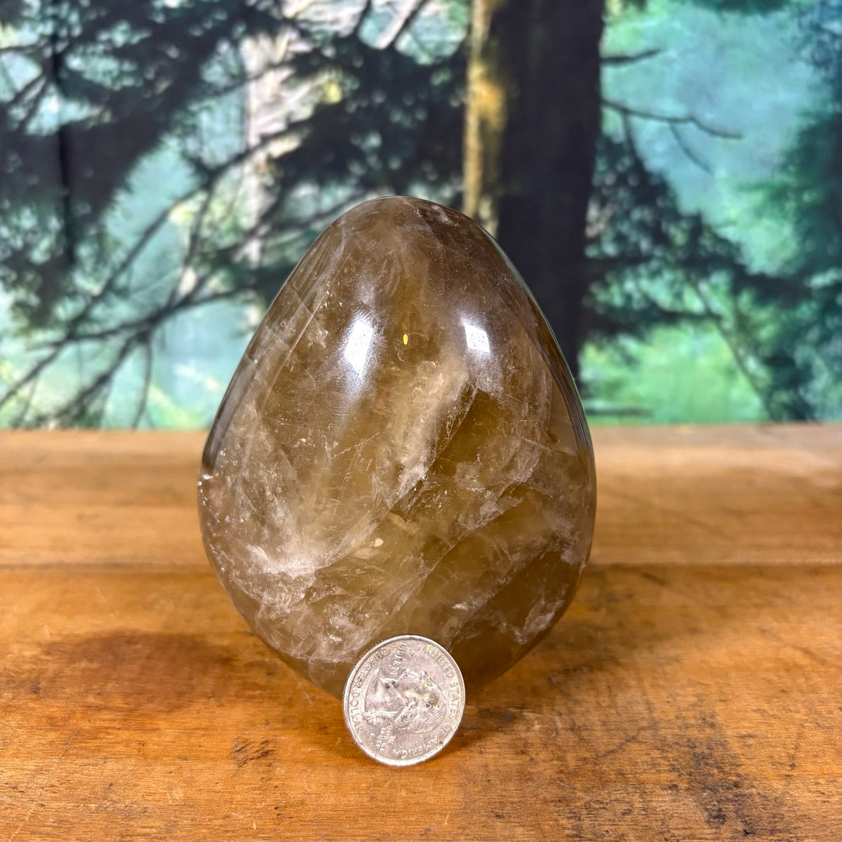 Large smoky quartz freeform, view 4 of 9