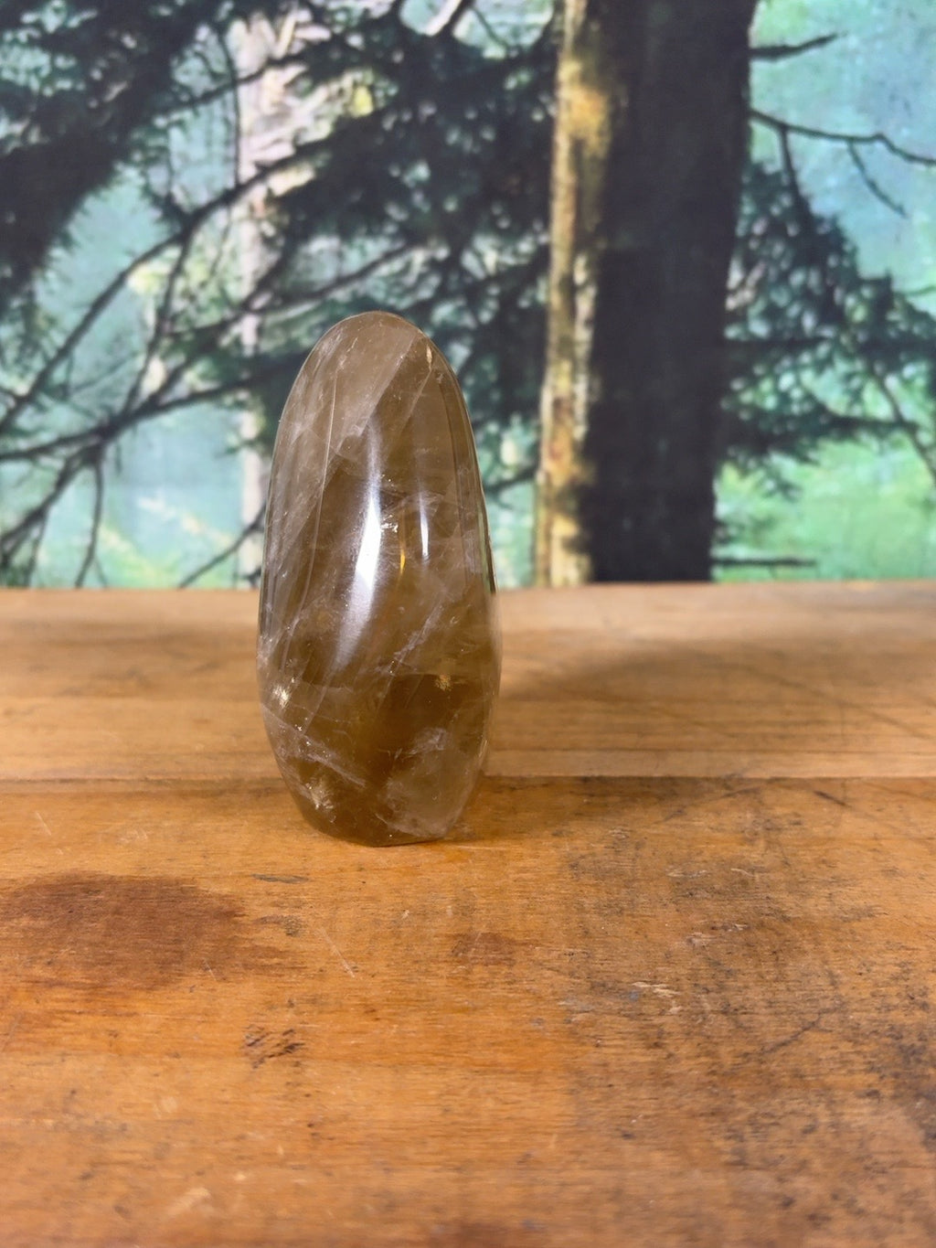 Honey brown smoky quartz freeform 13.4 oz, view 2 of 8