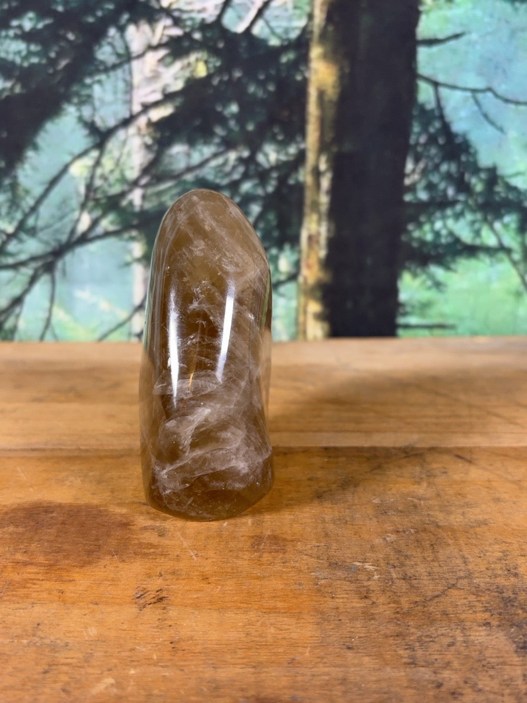 Honey brown smoky quartz freeform 13.4 oz, view 4 of 8