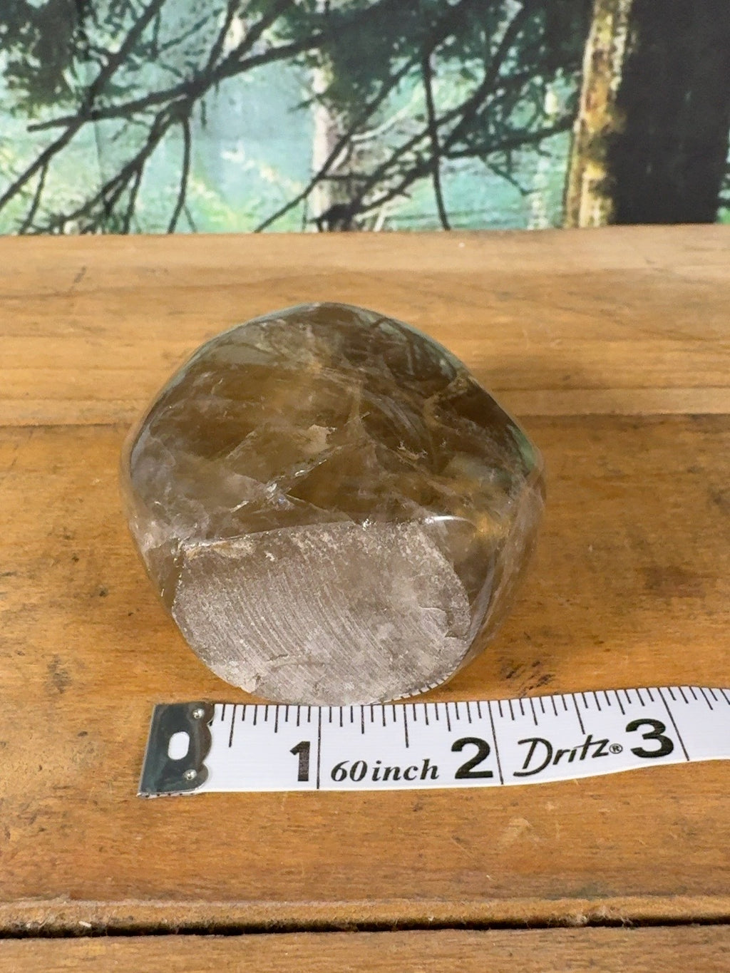 Honey brown smoky quartz freeform 13.4 oz, view 6 of 8