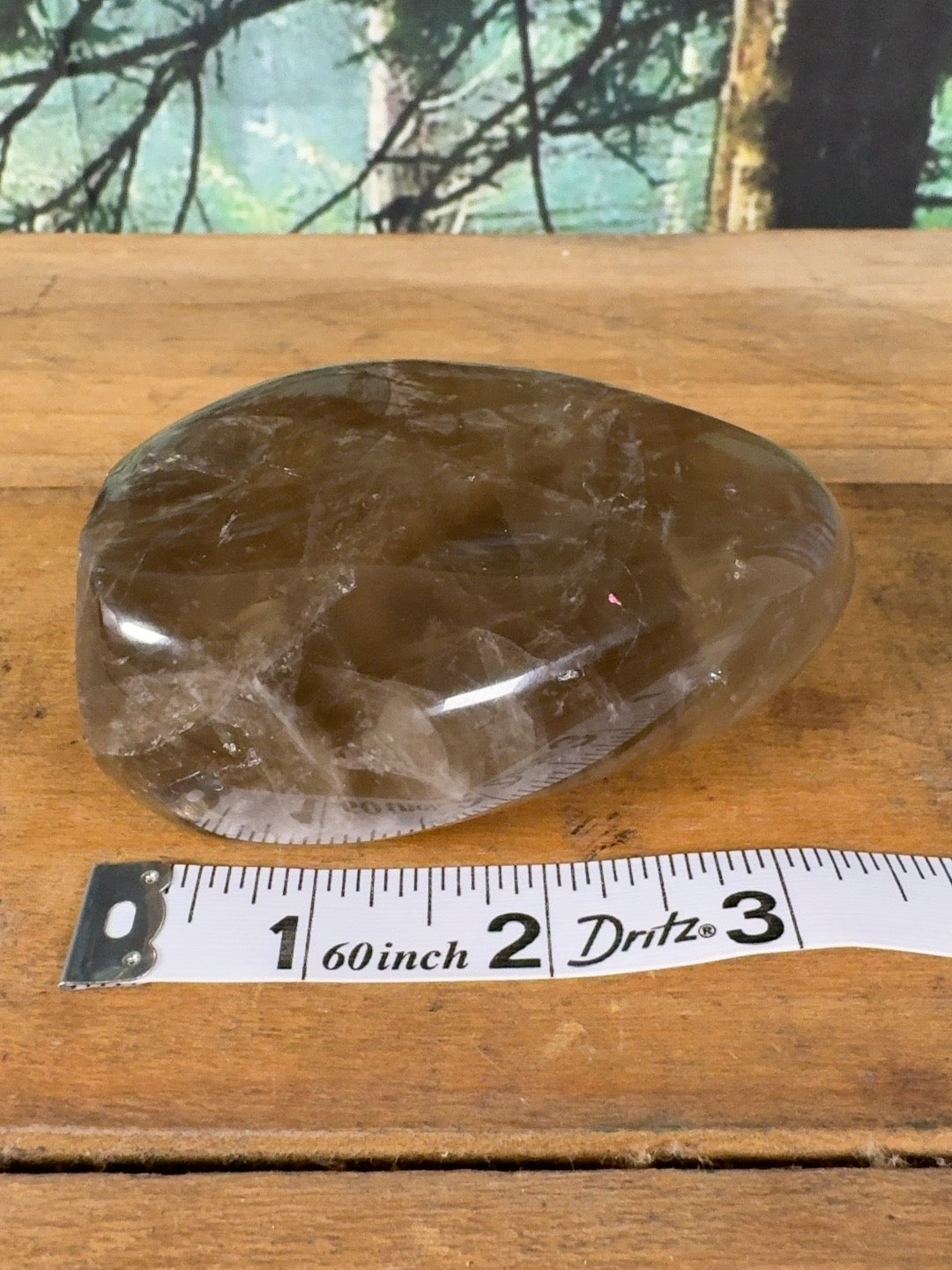 Honey brown smoky quartz freeform 13.4 oz, view 7 of 8