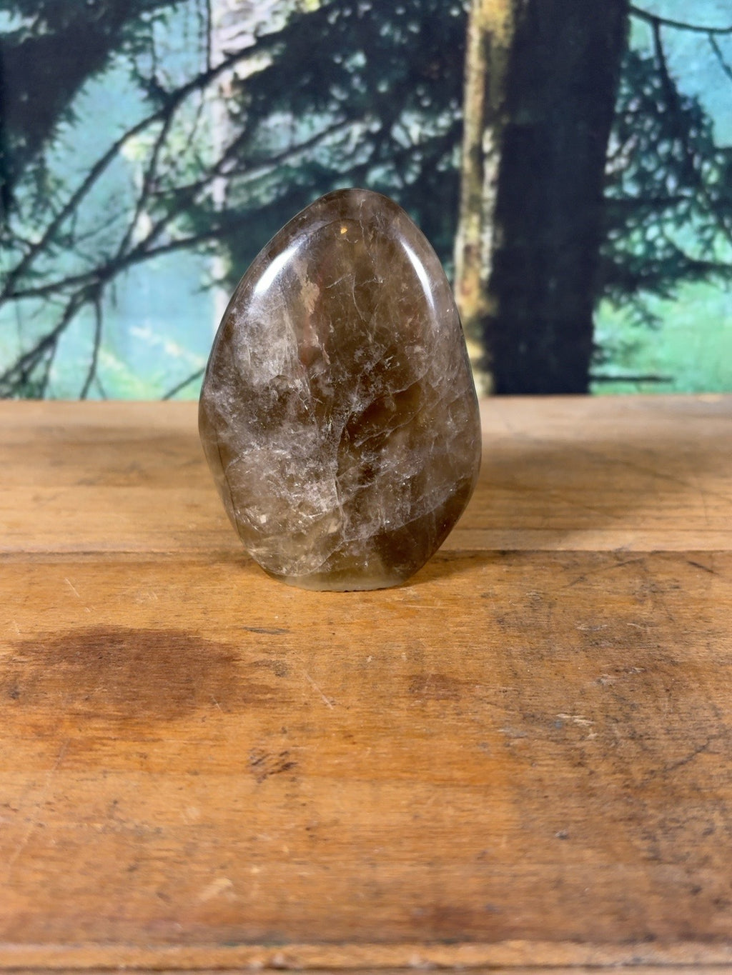 Smoky quartz freeform 11.1 oz, view 1 of 8